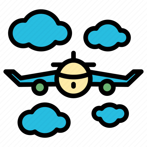 Airport, flight, travel, trip, airplane, sky, cloud icon - Download on Iconfinder