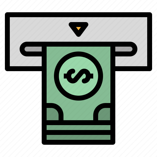 Atm, bills, cash, money, withdraw icon - Download on Iconfinder