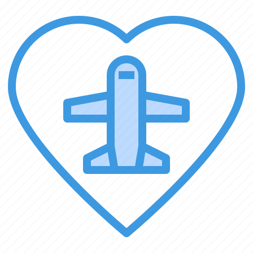 Airplane, airport, love, plane, transportation, travel icon - Download on Iconfinder