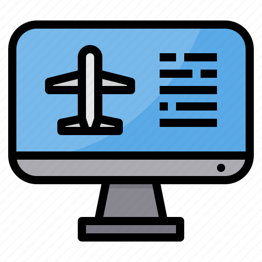 Airplane, airport, booking, plane, transportation, travel icon - Download on Iconfinder