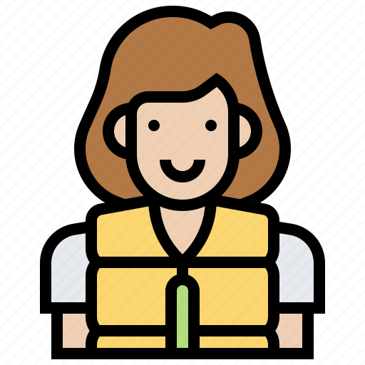 Avatar, help, jacket, life, woman icon - Download on Iconfinder