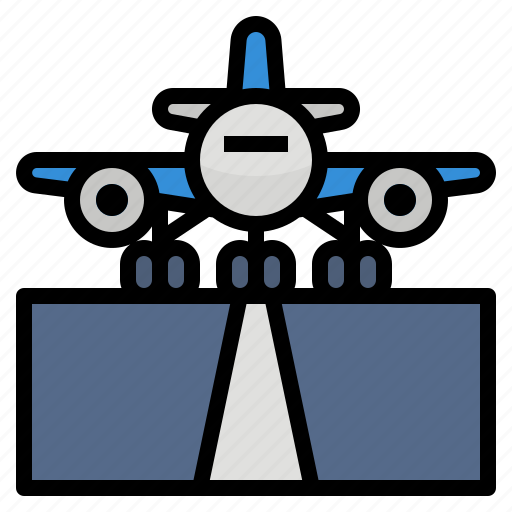 Airplane, landing, runway, take off icon - Download on Iconfinder