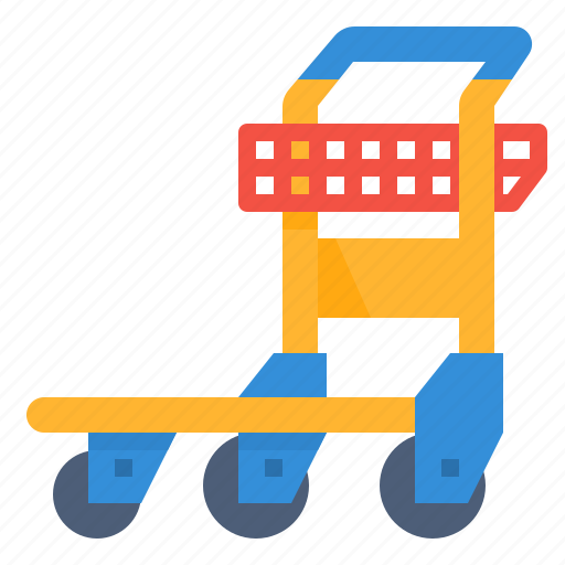 Airport, luggage, trolley icon - Download on Iconfinder