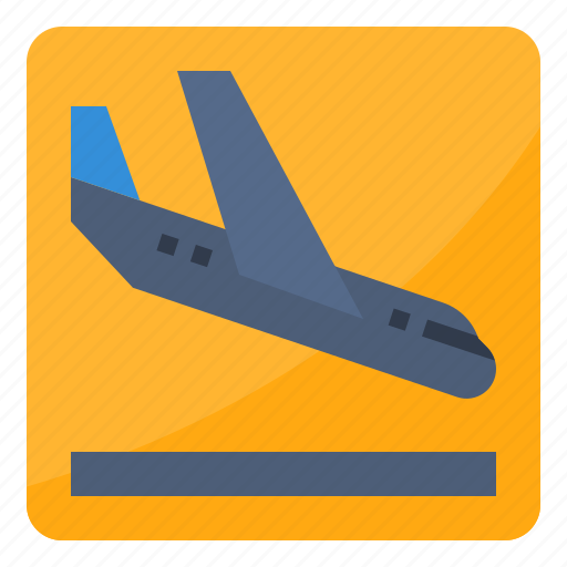 Airport, arrivals, landing, sign icon - Download on Iconfinder
