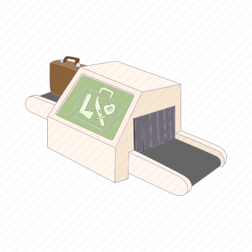 Airport, baggage, cartoon, check, luggage, security, travel icon - Download on Iconfinder