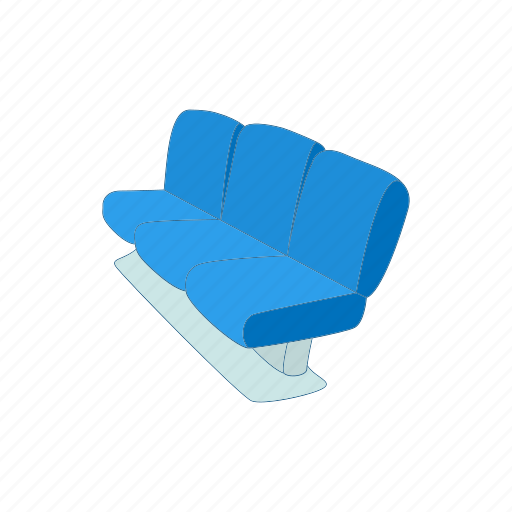 Airport, cartoon, chair, lounge, ndoor, row, seat icon - Download on Iconfinder