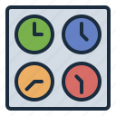 clock, time, international, airport, time zone