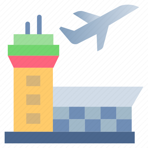 Airport, airport building, airport control tower, airport tower, building, flight, tower icon - Download on Iconfinder