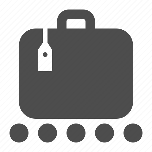 Airport, baggage claim, briefcase, conveyor belt, luggage, suitcase, tag icon - Download on Iconfinder