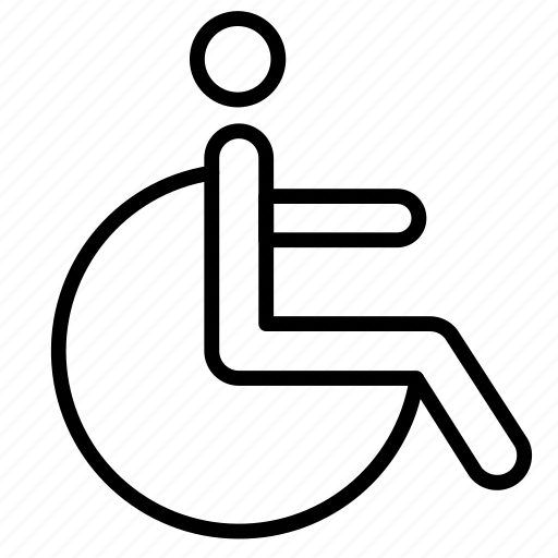 Wheel, chair, handy, cap, discapacity, disabled, person icon - Download on Iconfinder