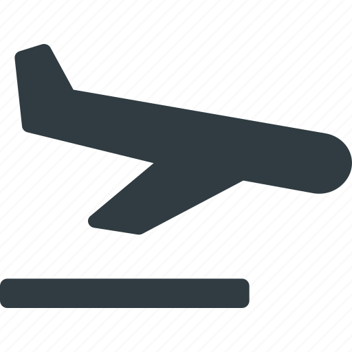 Airport, atention, landing, plane, sign icon - Download on Iconfinder