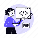 php developer, programmer, maintenance, control, working, web development, web design, programming, coding