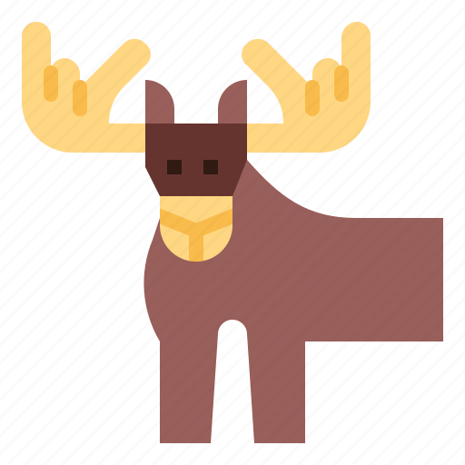 Animal, deer, mammal, moose, wildlife icon - Download on Iconfinder