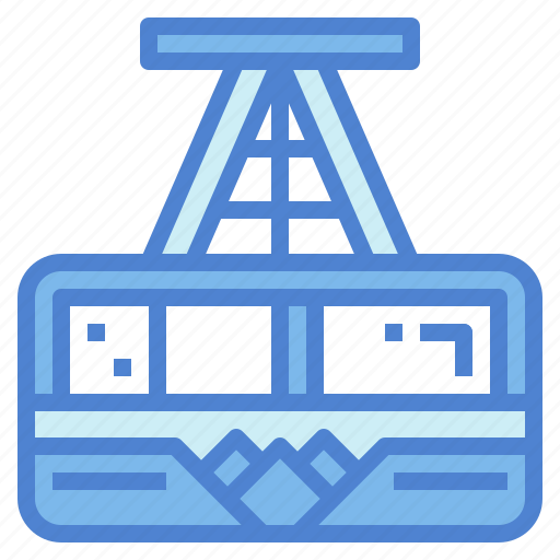 Cable, car, container, sky, transportation icon - Download on Iconfinder