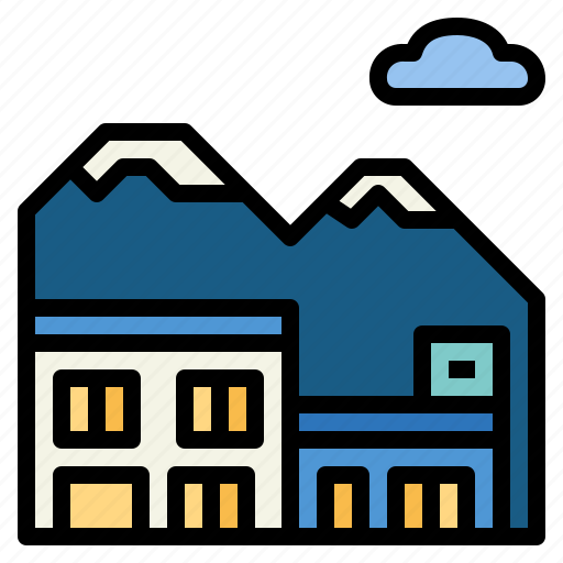 Alaska, building, ice, mountain, town icon - Download on Iconfinder