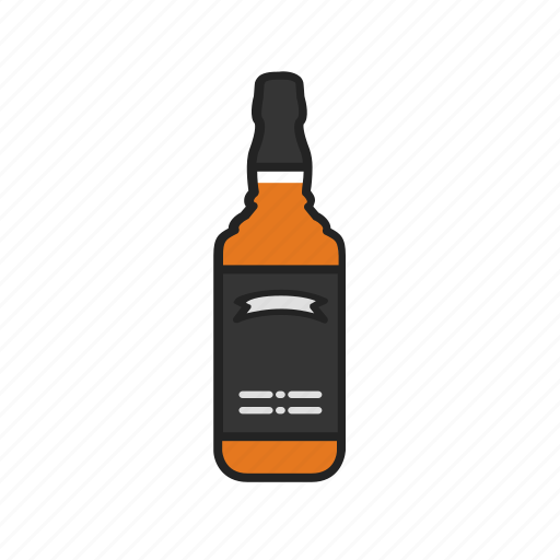 Bottle, whiskey, alcohol, drink, glass icon - Download on Iconfinder