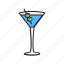 glass, martini, alcohol, drink, magnifier 