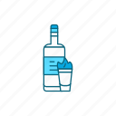 absinthe, bottle, alcohol, beverage