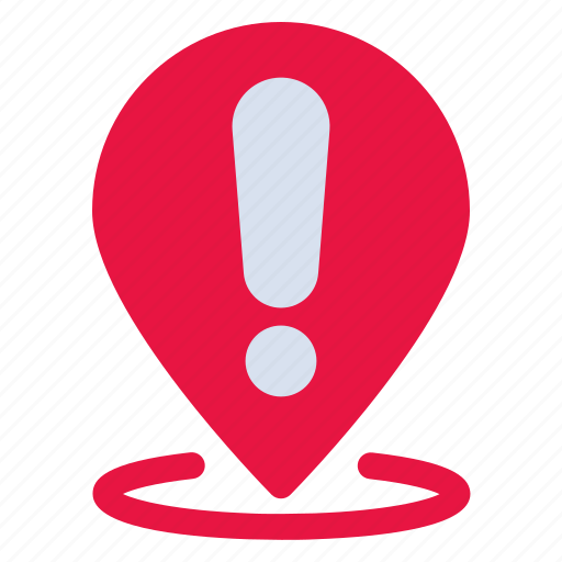 1, location, exclamation, gps, map, pin icon - Download on Iconfinder
