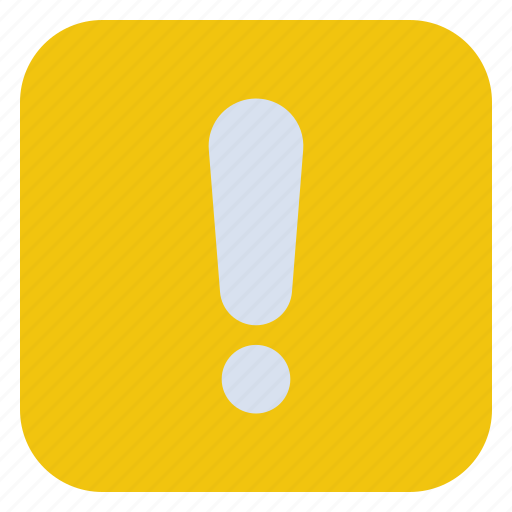 1, square, exclamation, warning, alert, caution icon - Download on Iconfinder