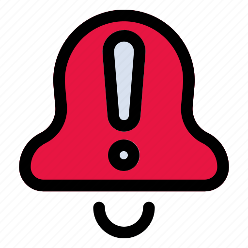 Bell, exclamation, alert, warning, notification icon - Download on Iconfinder