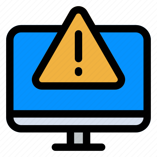 1, computer, monitor, warning, attention icon - Download on Iconfinder