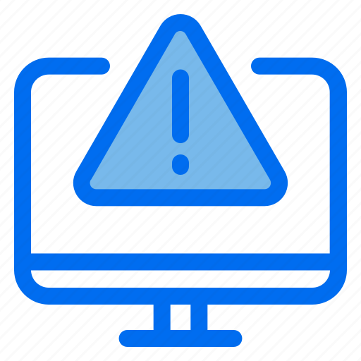 1, computer, monitor, warning, attention icon - Download on Iconfinder