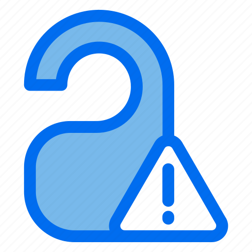 Distrub, door, do, not, warning, sign icon - Download on Iconfinder