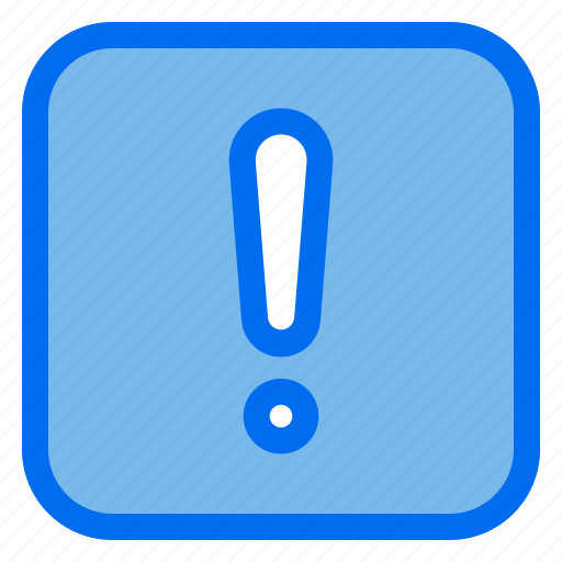 1, square, exclamation, warning, alert, caution icon - Download on Iconfinder
