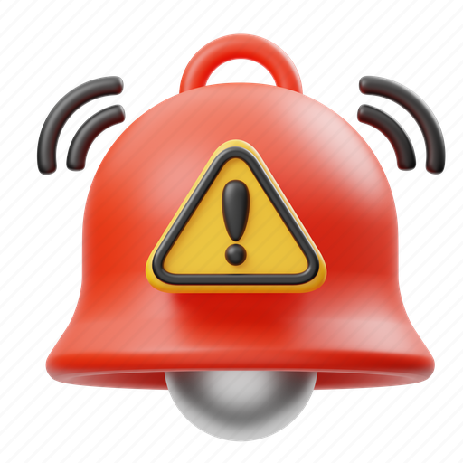 Notification, alert, notification alert, bell, warning, notification-bell, mobile-notification 3D illustration - Download on Iconfinder
