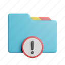 folder, warning, front, error, document, alert, file