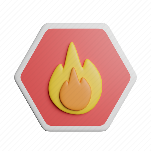 Fire, sign, front, flame, hot, burn icon - Download on Iconfinder