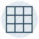 format, grid, layout, menu, view