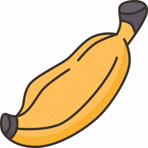 Banana, fruit, yellow, tropical, snack icon - Download on Iconfinder