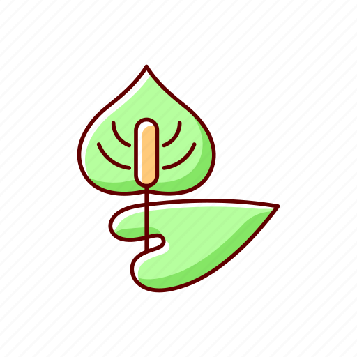 Botany plant, allergen, herb, anthurium icon - Download on Iconfinder