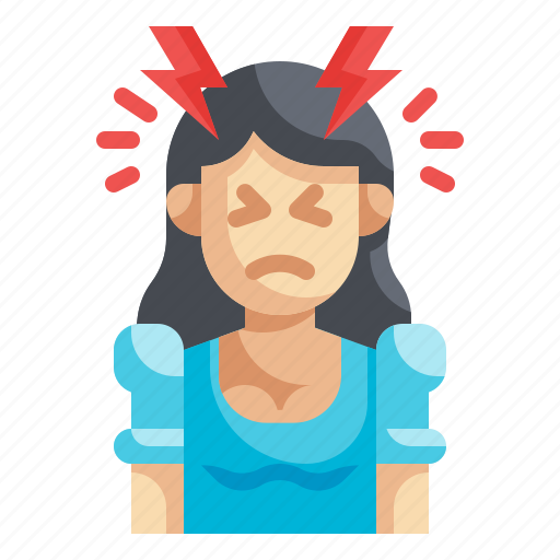 Headache, pain, frustrated, overwhelmed, anxious icon - Download on Iconfinder
