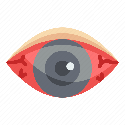 Redness, conjunctivitis, symptom, eye, allergic icon - Download on Iconfinder