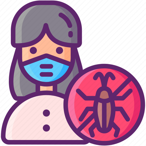 Allergy, cockroach, medical, woman icon - Download on Iconfinder