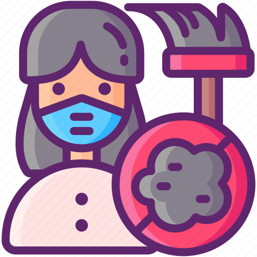 Allergy, dust, medical, woman icon - Download on Iconfinder