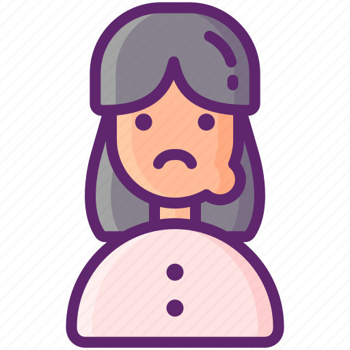 Allergy, face, swelling, woman icon - Download on Iconfinder