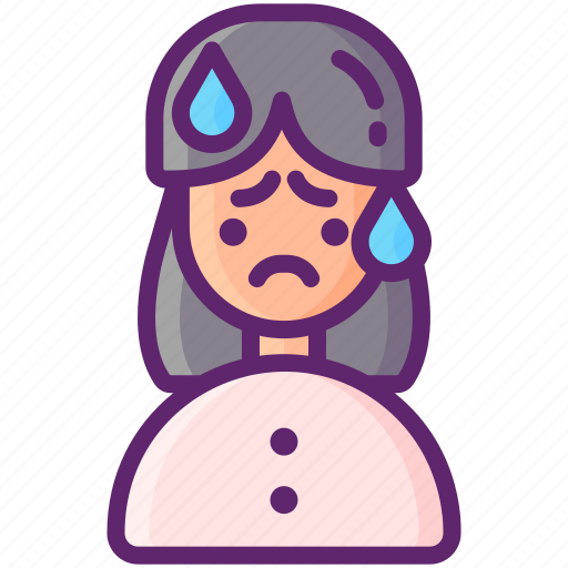 Fatigue, health, tiredness, woman icon - Download on Iconfinder