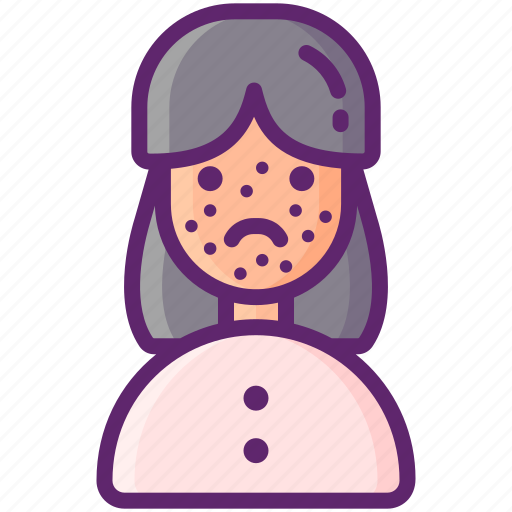 Allergy, rash, skin, woman icon - Download on Iconfinder