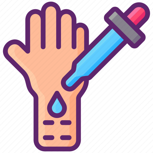 Hand, prick, skin, test icon - Download on Iconfinder