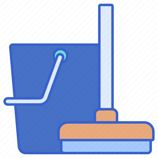 Bucket, cleaning, house, mop icon - Download on Iconfinder