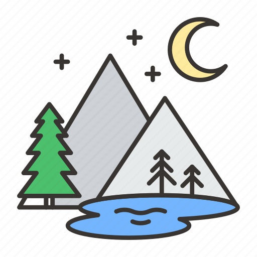 Landscape, mountain, mountains, nature, river, travel, tree icon - Download on Iconfinder