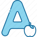 a, alphabet, education, letter, text, abc, vowel