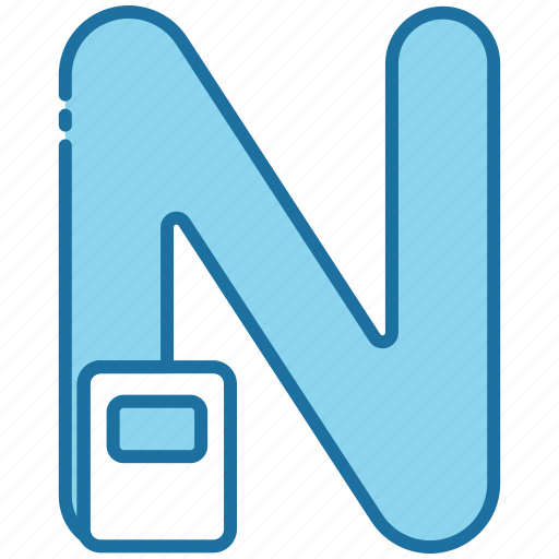 N, alphabet, education, letter, text, abc, consonant icon - Download on Iconfinder