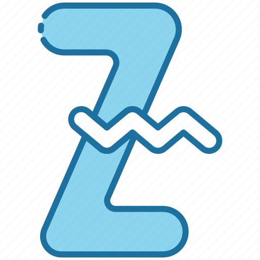 Z, alphabet, education, letter, text, abc, consonant icon - Download on Iconfinder