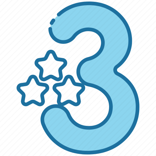 Three, number, education, study, math, odd icon - Download on Iconfinder