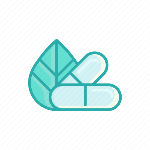 Alternative, health care, leaf, line, medicine, pill, thin icon - Download on Iconfinder
